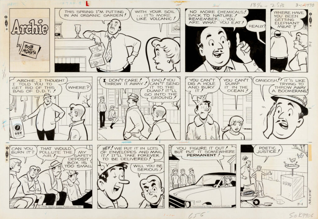 Archie Sunday 3 1 70 by Bob Montana