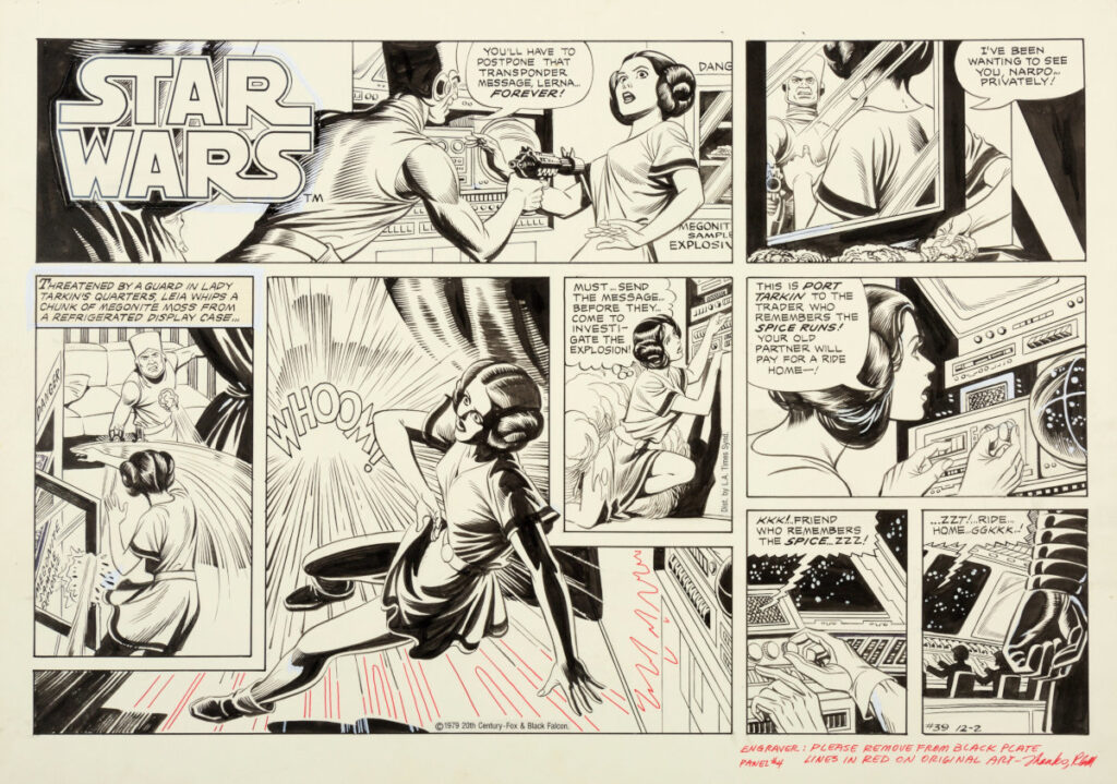 Star Wars Sunday 12 2 1979 by Russ Manning