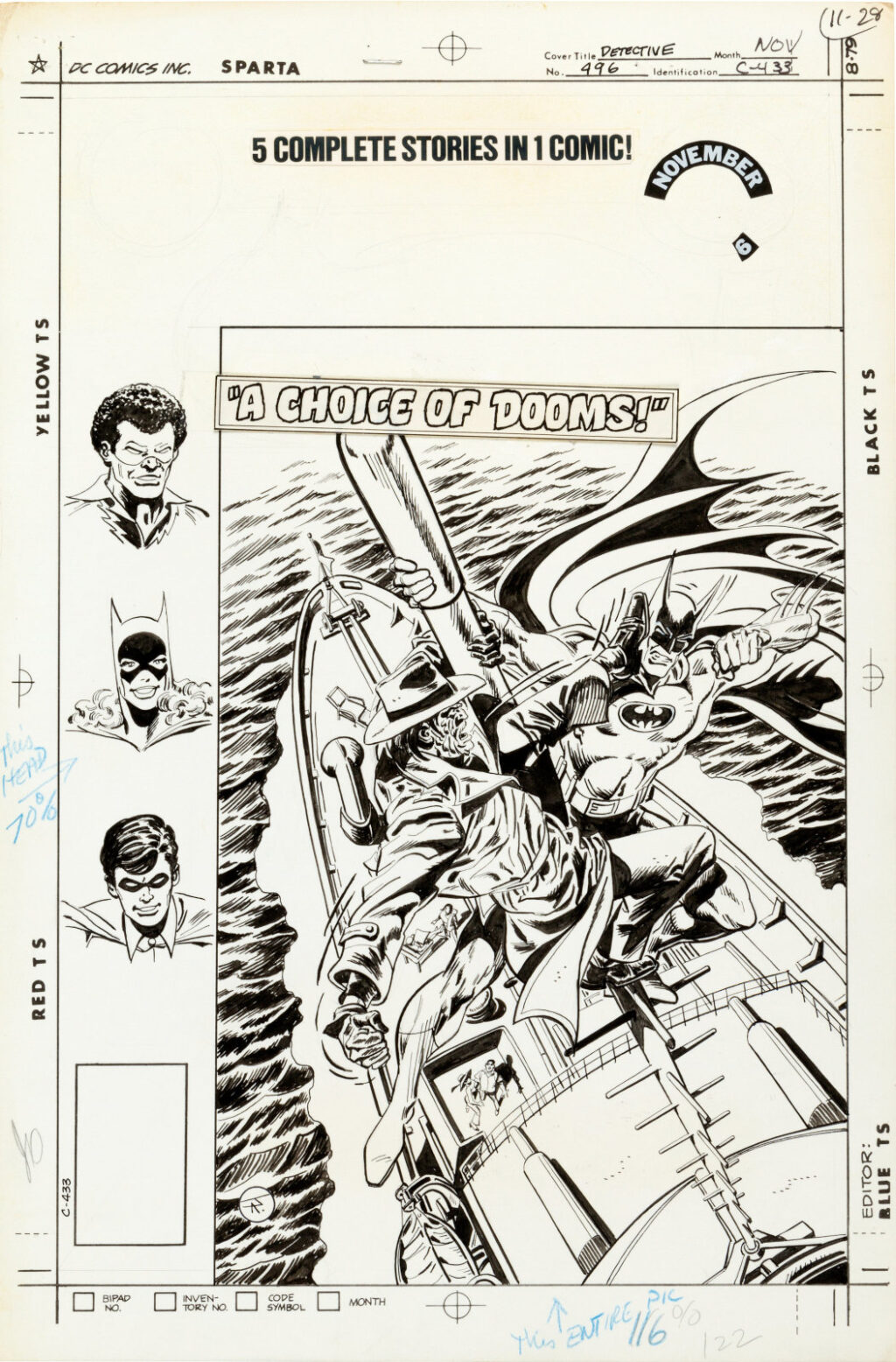 Detective Comics issue 496 cover by Jim Aparo