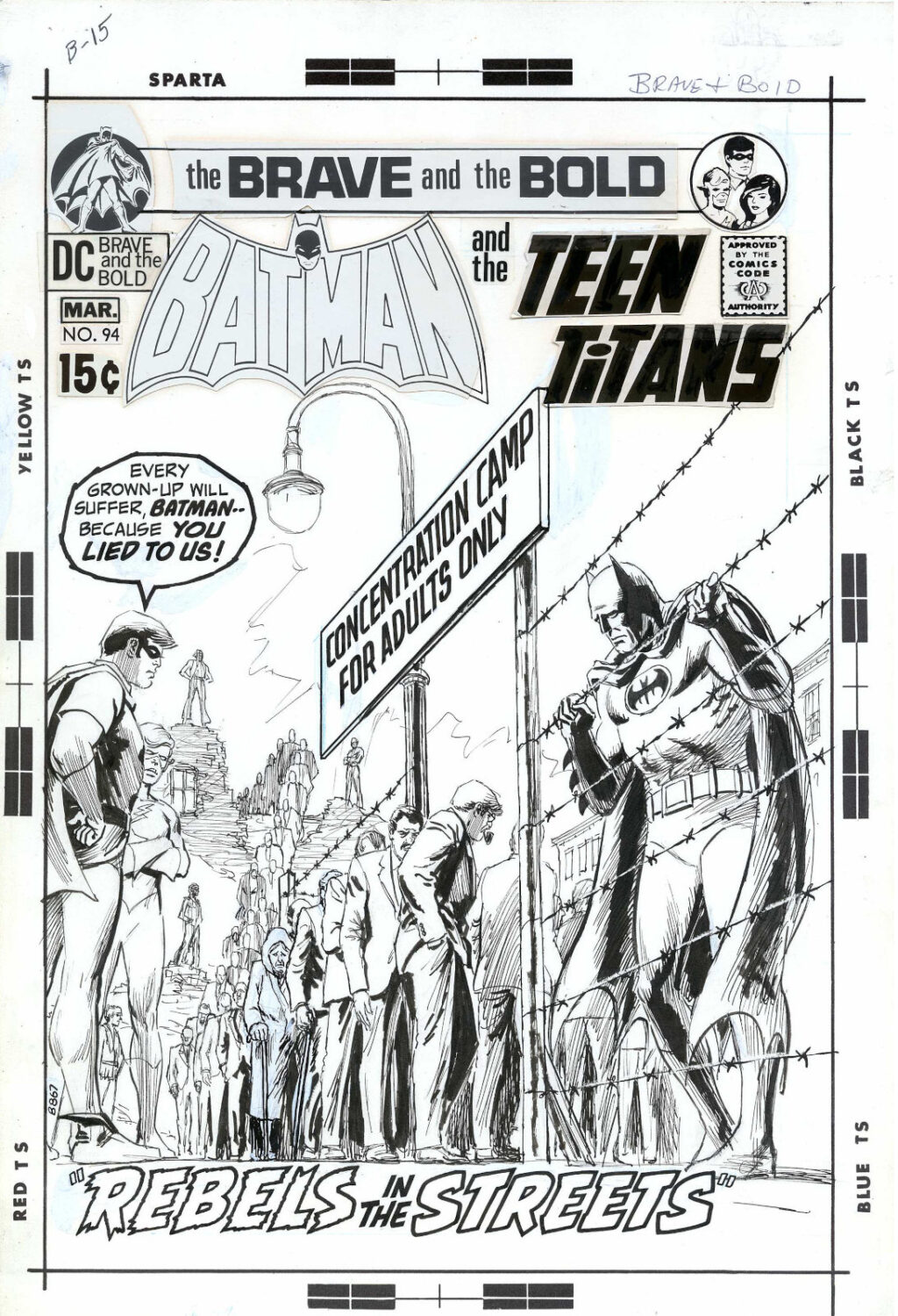 The Brave and the Bold issue 94 cover by Nick Cardy