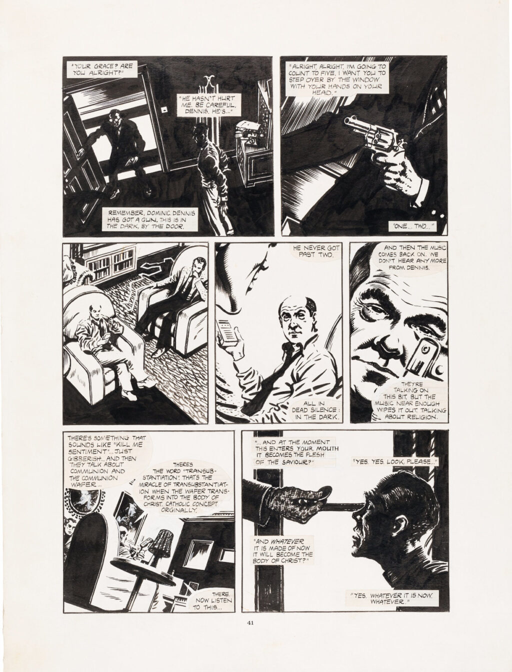 Warrior issue 8 V For Vendetta page 7 by David Lloyd