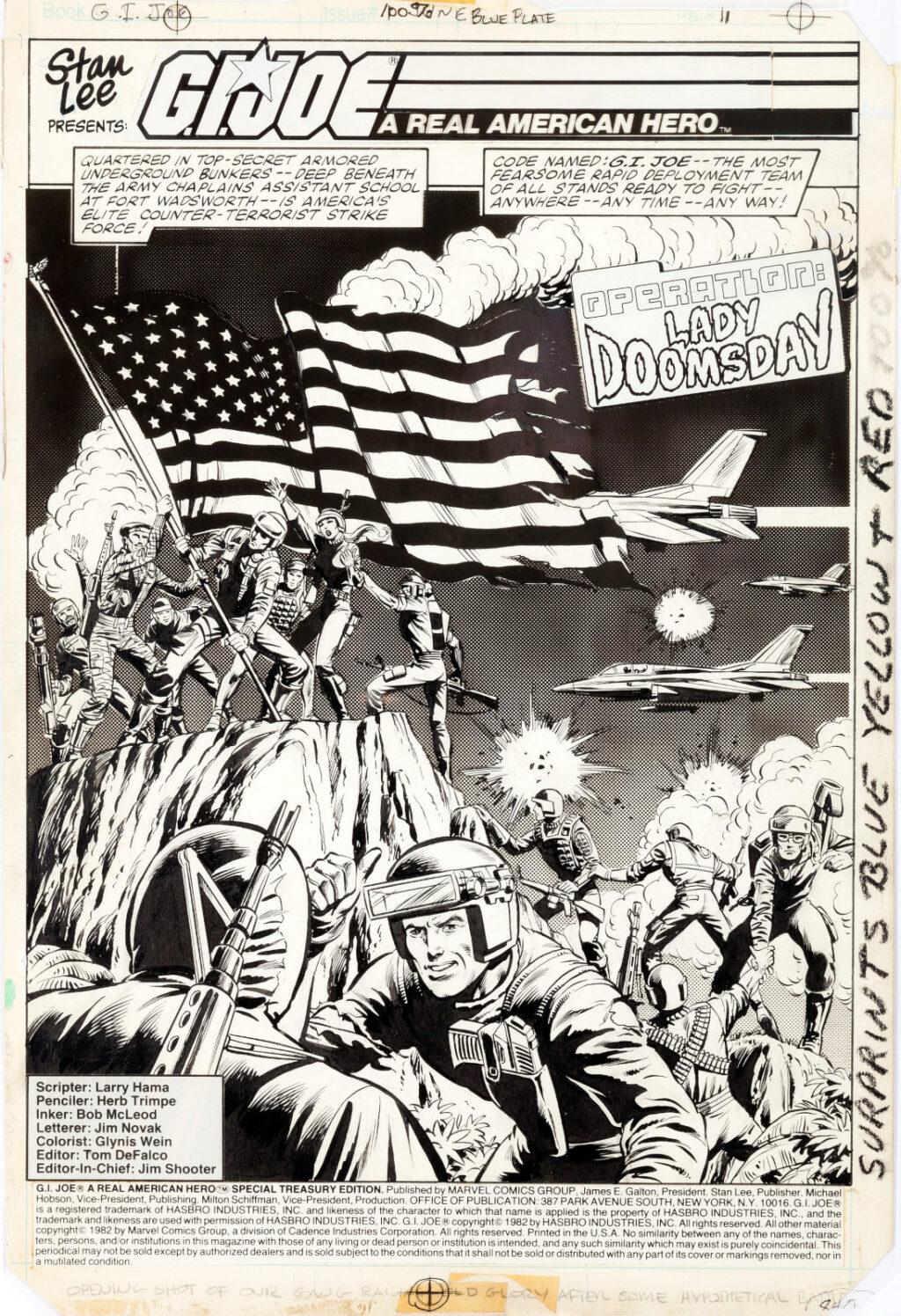 G.I. Joe A Real American Hero issue 1 page 1 by Herb Trimpe and Bob McLeod