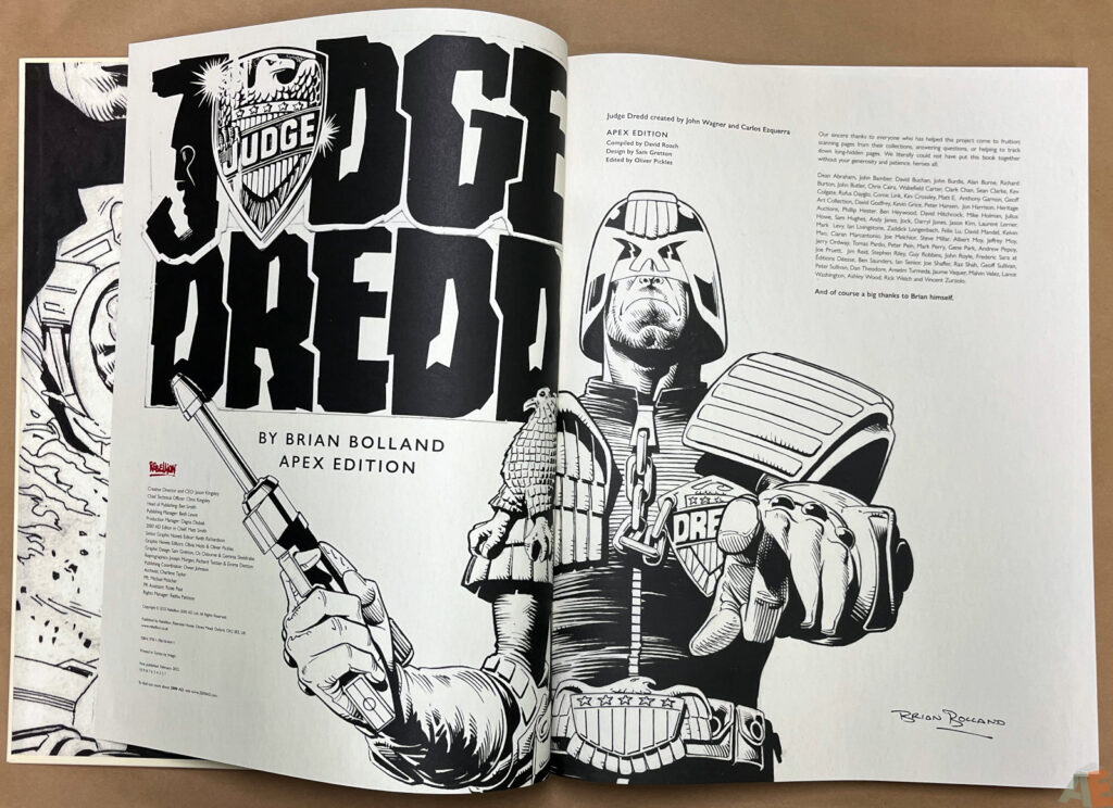 Judge Dredd by Brian Bolland Apex Edition interior 1