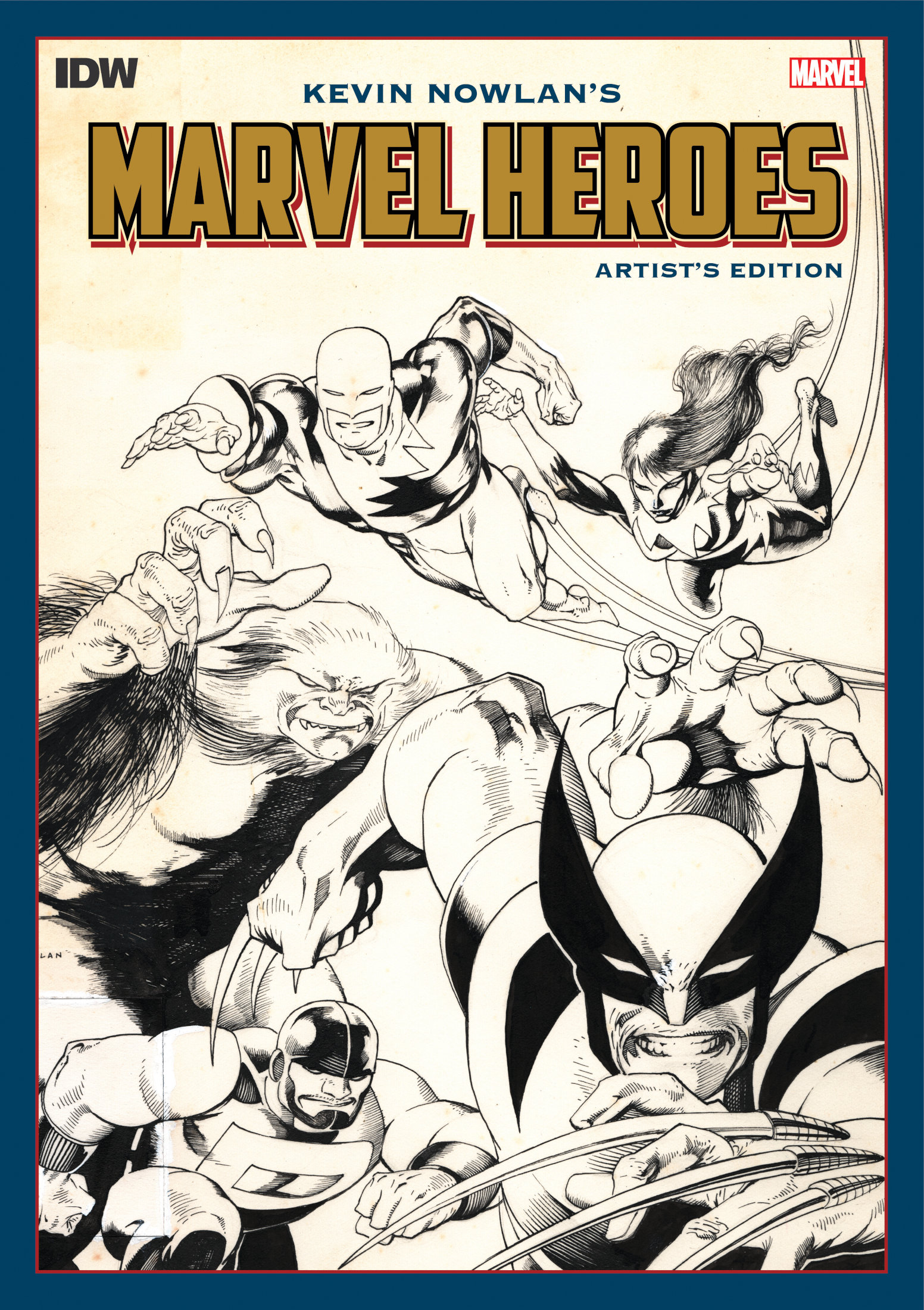 Kevin Nowlans Marvel Heroes Artists Edition prelim cover