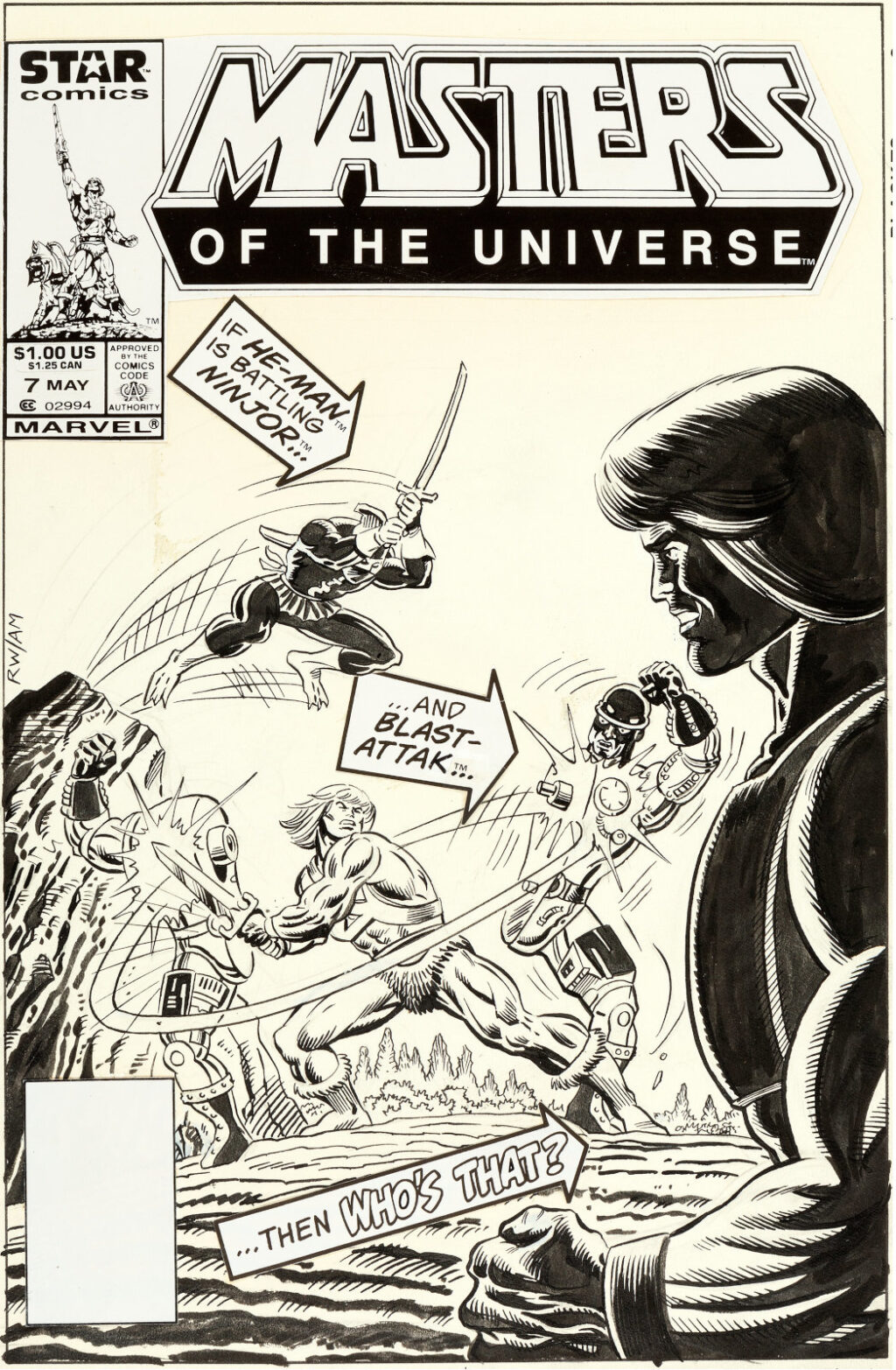 Masters Of The Universe issue 7 cover by George Tuska and Klaus Janson