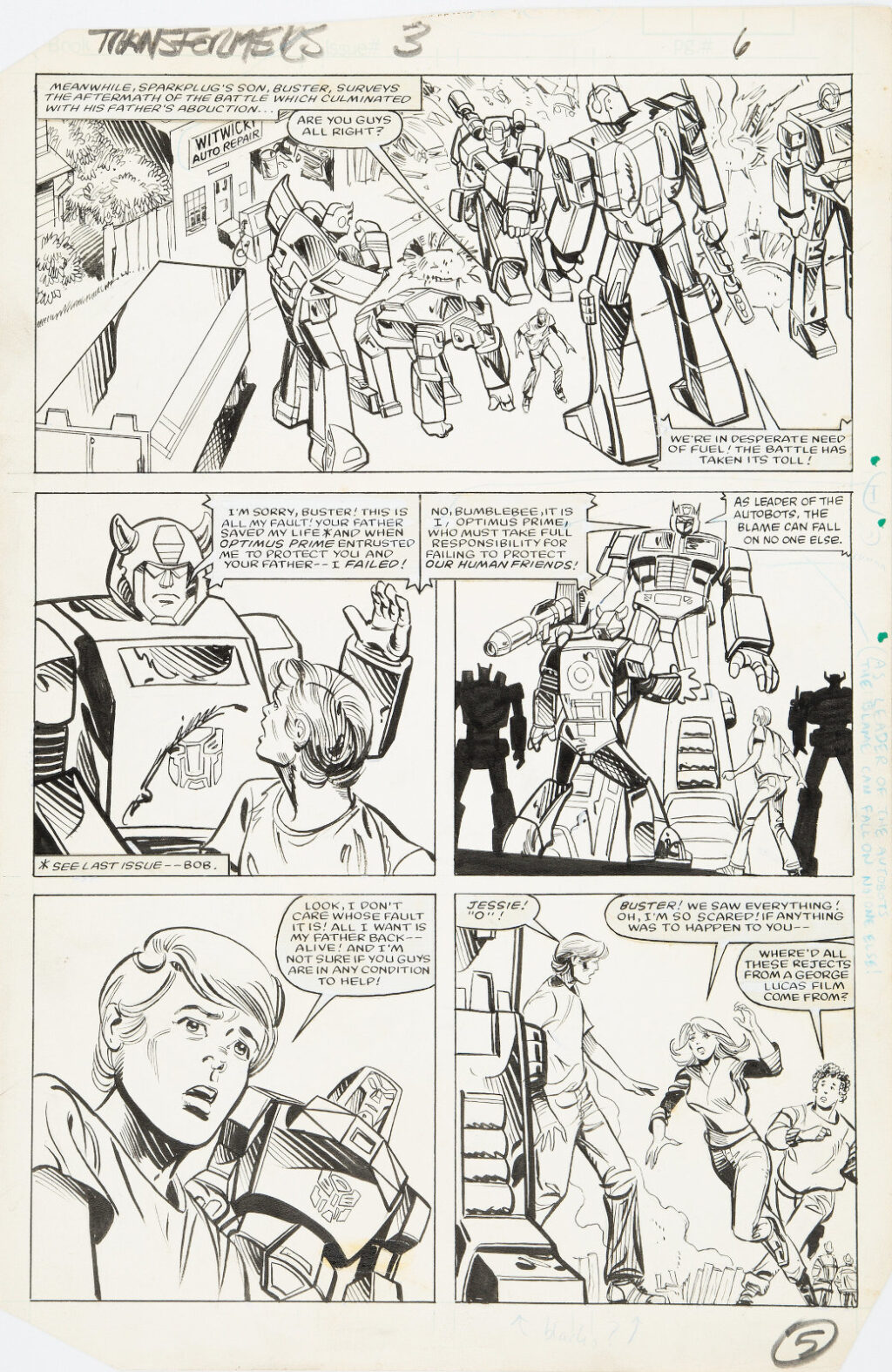 Transformers issue 3 page 5 by Frank Springer Kim DeMulder and Mike Esposito