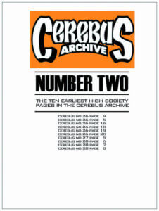 Cerebus Archive Number Two cover