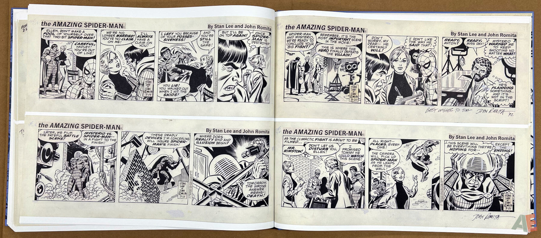 John Romitas Amazing Spider Man The Daily Strips Artists Edition interior 16