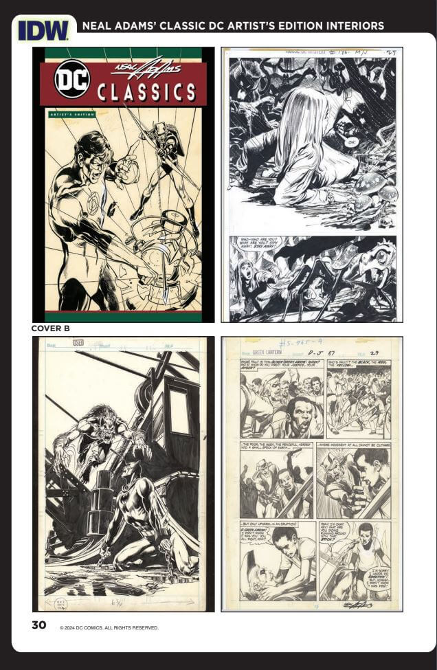 Neal Adams DC Classics Artists Edition catalogue 2